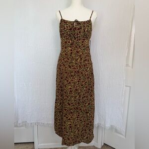 Floral Print Spaghetti Strap Dress